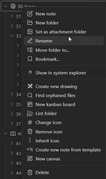 File Explorer context menu