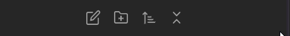 File Explorer top buttons