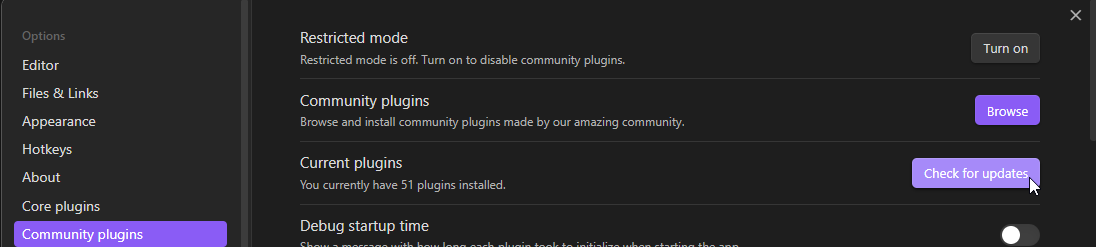 Updating Community plugins